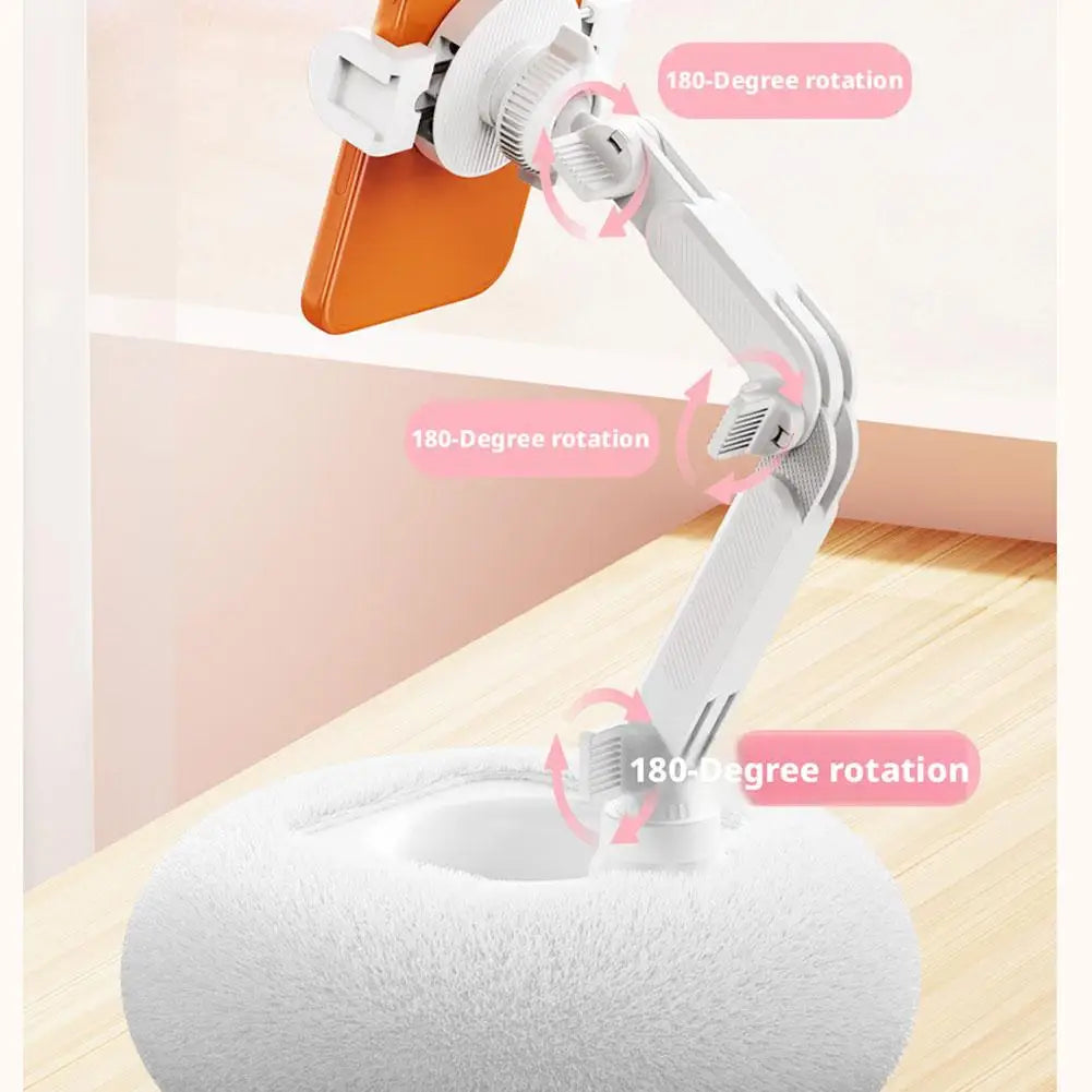 Transform Your Viewing Experience with the Plush Pillow Phone Stand - Adjustable, Foldable, and Perfect for Any Setting!